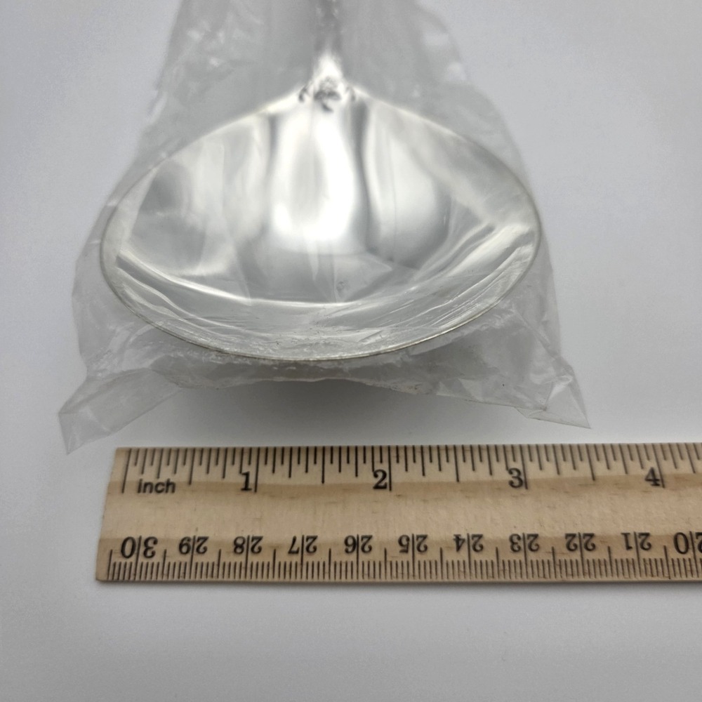 WM. Rogers & Son Enchanted Rose Silverplate Serving / Casserole Spoon 11"  NEW - Picture 7 of 7